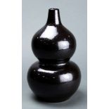 Chinese Cizhou Black Glazed 'Oil Spot' Double-Gourd Vase