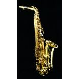 Cased Yamaha YA562 professional series saxophone