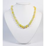 Opal, 14k white gold necklace