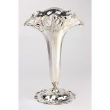 An Art Nouveau Shreve & Co sterling vase