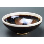 A Chinese Cizhou Black Glazed Russet Splashed Bowl