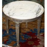 Louis XVI style marble top low table