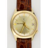 Bulova Accutron, 14k yellow gold, metal wristwatch