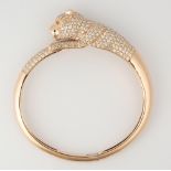 Diamond, 18k leopard bracelet