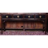 A Chinese hardwood cabinet,
