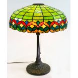 Handel leaded glass table lamp