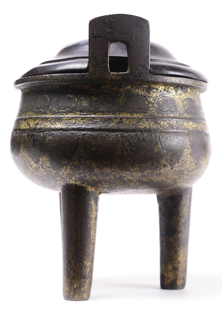 Japanese BronzeTripod Censer - Image 2 of 5