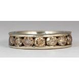 Diamond, 14k white gold ring