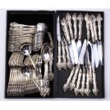 (lot of 83) A Gorham La Scala sterling flatware partial service for 14