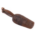 A Maori, New Zealand ceremonial feast ladle