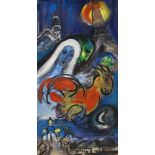 Gouache, Manner of Marc Chagall