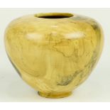 Chuck McLaughlin buckeye wood hewn vase