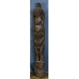 Vanuatu (formerly New Caledonia) Melanesia large and well carved Fernwood grade figure