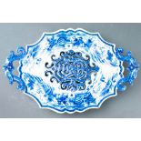 Chinese Style Blue and White Tripod Tray