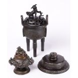 (lot of 3) Japanese Bronze Censers