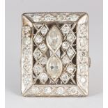 Diamond, 10k white gold ring