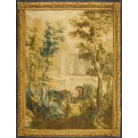 A Flemish Verdure wool tapestry