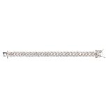 Diamond, 14k white gold bracelet