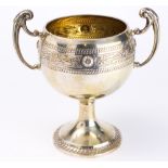 A Victorian sterling silver loving cup
