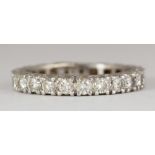 Diamond and platinum eternity band