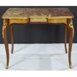 Louis XV style marble gilt bronze low table