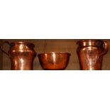 (lot of 3) Group of copperware