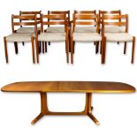 A Danish Niels Moller for Gudme Mobelfabrik teak dining table