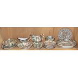 (lot of 7) A group Chinese Canton Famillie-rose dinner set