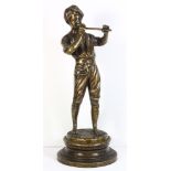 Sculpture, Boy Playing Flute