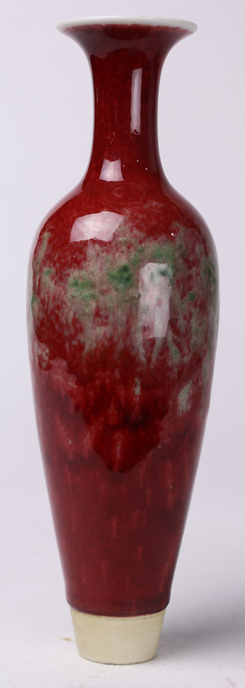 A Chinese Peach Blossom Glazed Vase