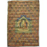 A Tibetan Thangka of Medicine buddha