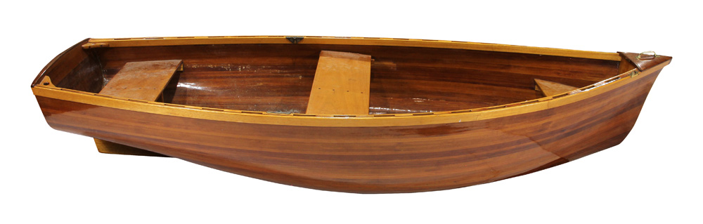 A Guy B. Williams handcrafted cedar rowboat