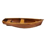 A Guy B. Williams handcrafted cedar rowboat