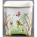 A French Limoges porcelain jardiniere