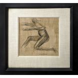 Attributed to Jose Clemente Orozco (Mexican, 1883-1949), "Man in Motion," circa 1910, graphite and