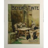 Ernst Liebermann (German, 1869-1960), "Beyer Tinte - Briefe in die Heimat vor der Kirche von