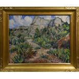 Charles P. Reiffel (American, 1862-1942), Rock Outcropping (Anza-Borrego desert, California), oil on