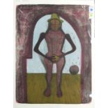 Rufino Tamayo (Mexican, 1899-1991), "Femme au Collant Rose, from Mujeres suite, 1969, lithograph