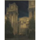 (lot of 2) Francis Joseph BruguiŠre (American, 1879-1945), Palace of Fine Arts (San Francisco,
