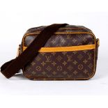 Louis Vuitton Reporter shoulder bag, PM, executed in brown Monogram Coated Canvas, 26 x 18 x 12 cm