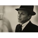 Herman Leonard, "Frank Sinatra, New York, 1956," gelatin silver print, signed and titled in lower