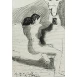 Bruce McGaw (American, b. 1935), Untitled (Nude Study), 1997, charcoal on paper, signed and dated