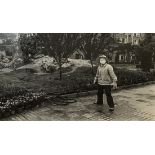 Arthur Grace (American, Contemporary), Untitled (Masked Gardener), 1987, gelatin silver print,