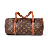 Louis Vuitton Papillon shoulder bag, 30cm, executed in brown Monogram Coated Canvas and together