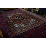An antique Persian Heriz carpet, 9'2" x 11'8" Provenance: Property from the estate of late