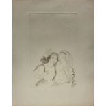 (lot of 6) Marie Laurencin (French, 1883-1956), Femail Figures, assorted etchings, largest sheet (