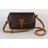 Louis Vuitton Sologne shoulder bag, executed in brown monogram coated canvas, with shoulder strap,