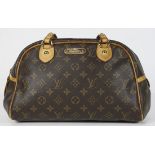 Louis Vuitton Montorgueil shoulder bag, PM, executed in brown Monogram Coated Canvas, 12.5"l x 6"w x