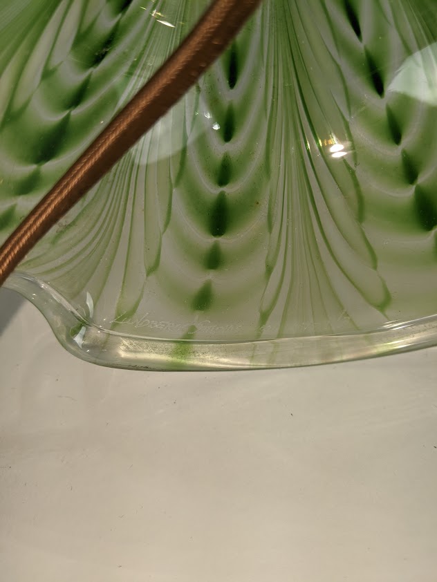 A Lundberg Studios art glass table lamp - Image 3 of 4