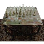 A Diego Giacometti style chess table